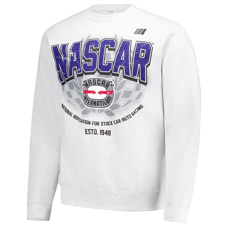 Men's Classic Ink  Ash NASCAR Crewneck Sweatshirt