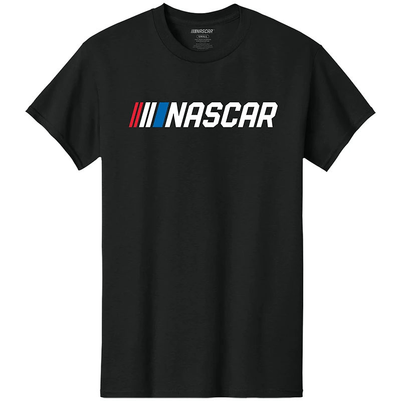 Men's Classic Ink Black NASCAR 250 Red, White & Burnouts T-Shirt