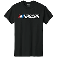 Men's Classic Ink Black NASCAR 250 Red, White & Burnouts T-Shirt