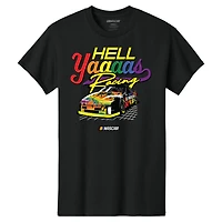 Men's Classic Ink White NASCAR Hell Yaaaas Racing Pride T-Shirt