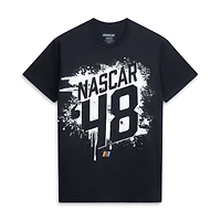 Men's Classic Ink  Black NASCAR Merchandise #48 Splash Graphic T-Shirt