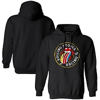 Sweat à capuche noir classique Rolling Stones x NASCAR avec logo circulaire pour homme