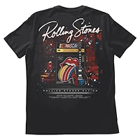 T-shirt homme Classic Ink Black Rolling Stones x NASCAR Guitar