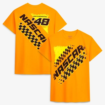 Men's Classic Ink  Orange NASCAR Wakin' The Neighbors Since '48 T-Shirt