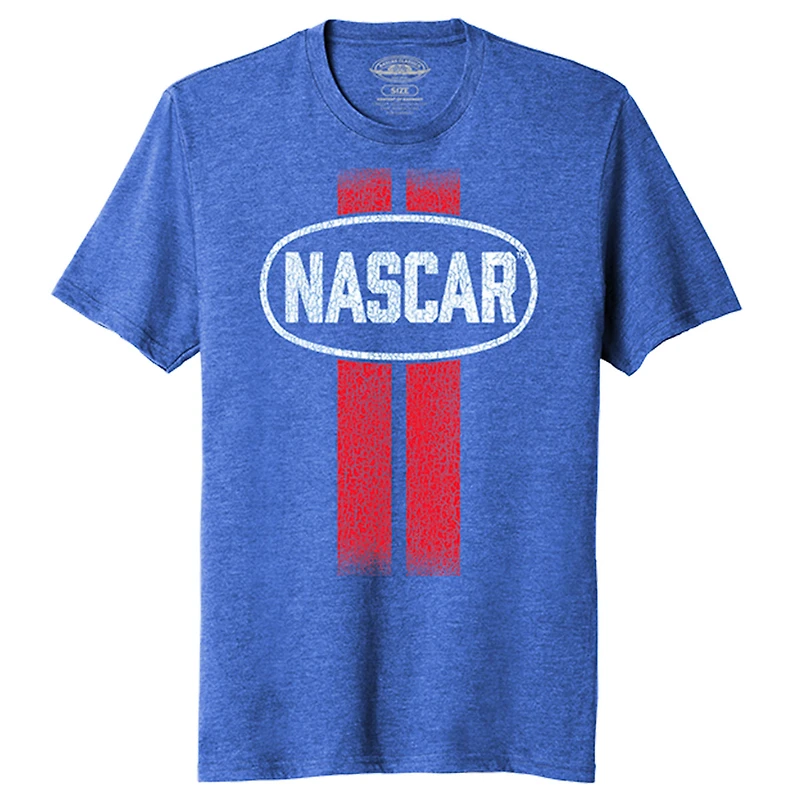 Men's  Heather Royal NASCAR Racing Stripe T-Shirt