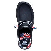 Men's Hey Dude x NASCAR Black 2026 Wally Funk Merica