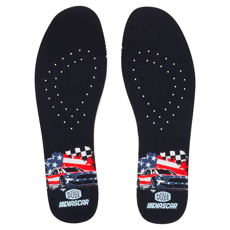 Men's Hey Dude x NASCAR Black 2026 Wally Funk Merica