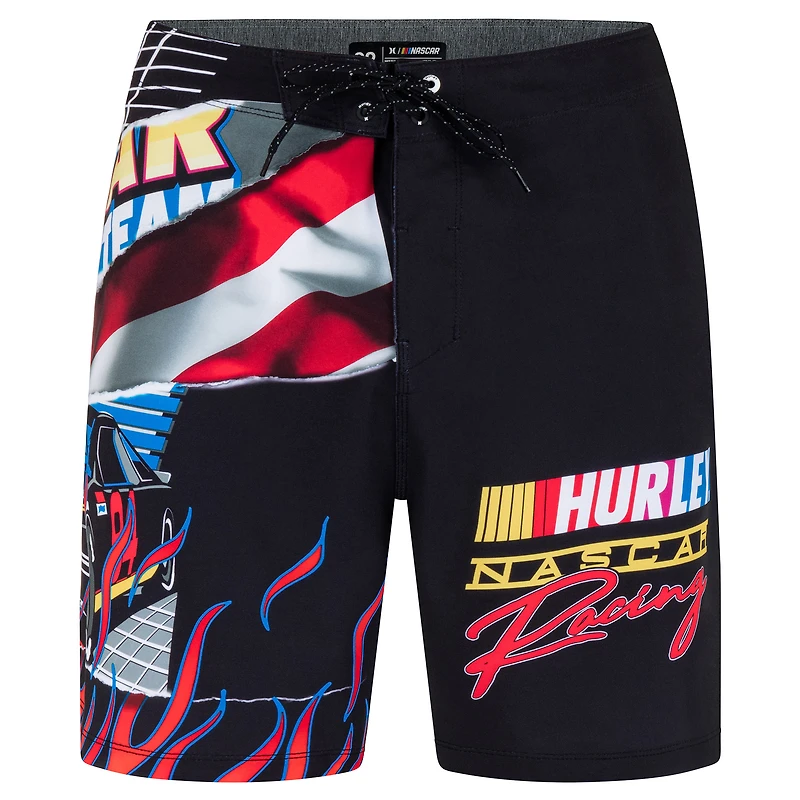 Men's Hurley Black NASCAR Phantom-Eco Racing 20'' Boardshort