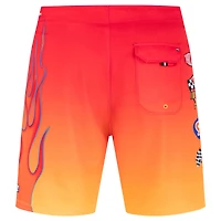 Short de bain Hurley Red NASCAR Phantom-Eco Flames 18'' pour homme