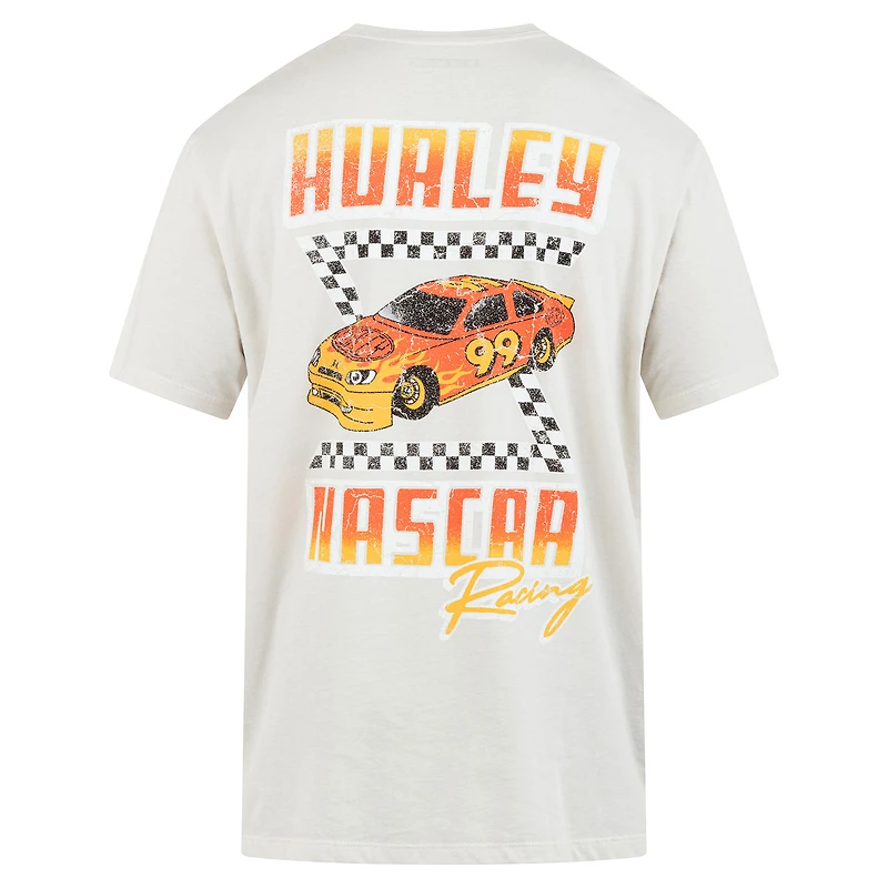 Men's Hurley x Everday Cream NASCAR Everyday Faster T-Shirt