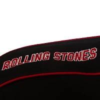 Men's JH Design Black Rolling Stones x NASCAR Full-Snap Twill Racing Jacket