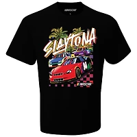 T-shirt NASCAR noir Slaytona pour homme