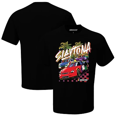 T-shirt NASCAR noir Slaytona pour homme