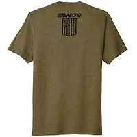 Men's NASCAR Heather Green Flag T-Shirt