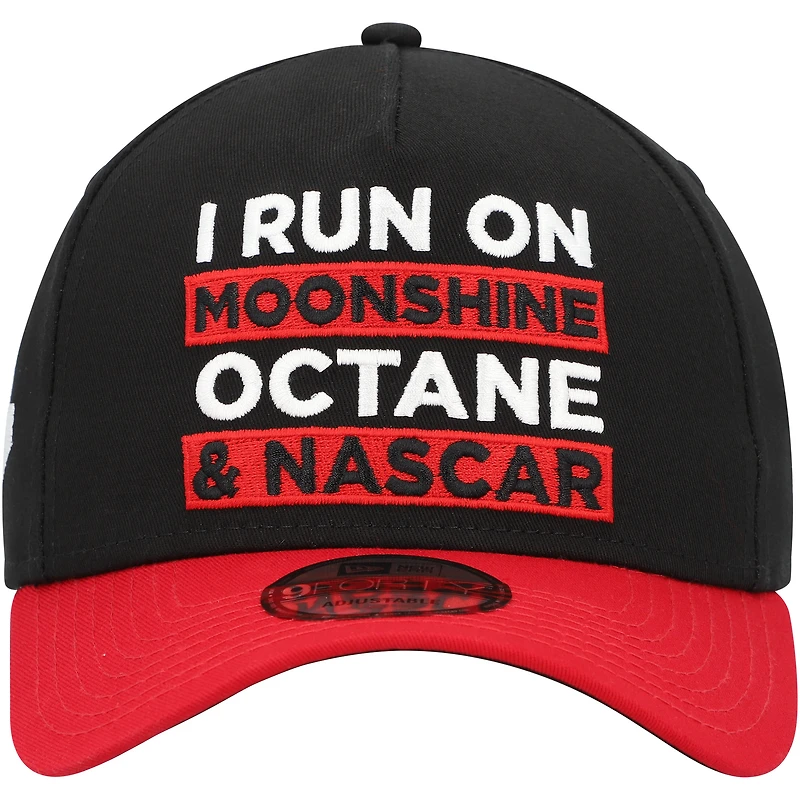 Casquette snapback NASCAR 9FORTY A-Frame Trucker New Era noire/écarlate pour homme