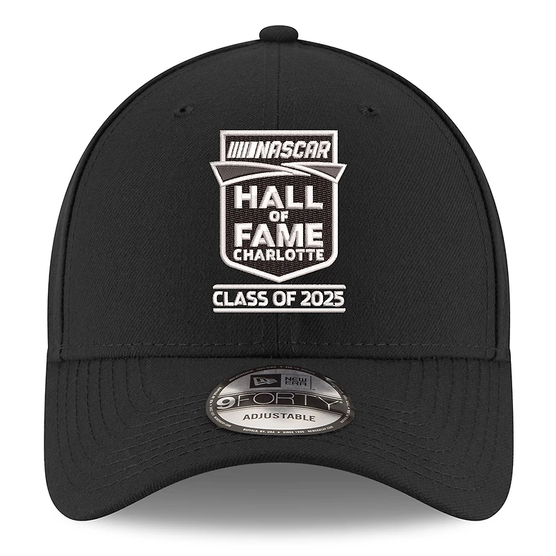 Casquette ajustable 9FORTY NASCAR 2025 Hall of Fame noire New Era pour homme