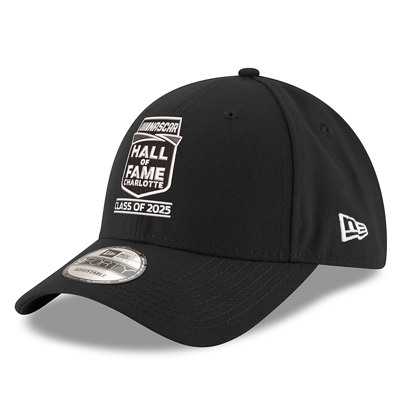 Casquette ajustable 9FORTY NASCAR 2025 Hall of Fame noire New Era pour homme