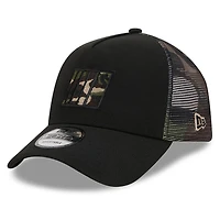 Men's New Era  Black NASCAR  Camo 9FORTY A-Frame Trucker Adjustable Hat