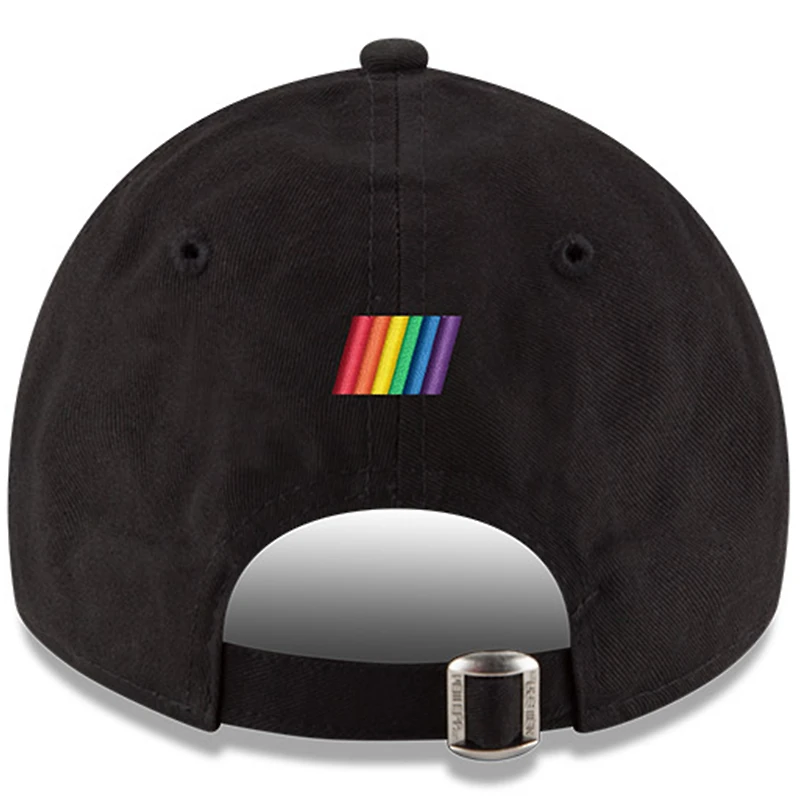 Casquette réglable NASCAR Wordmark Pride 9TWENTY New Era pour homme, noire