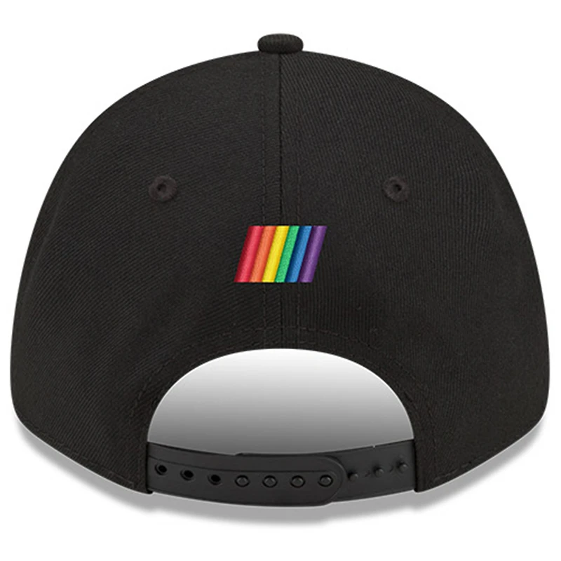Men's New Era Black NASCAR YAAASCAR Pride 9FORTY Snapback Adjustable Hat