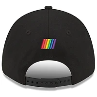 Men's New Era Black NASCAR YAAASCAR Pride 9FORTY Snapback Adjustable Hat