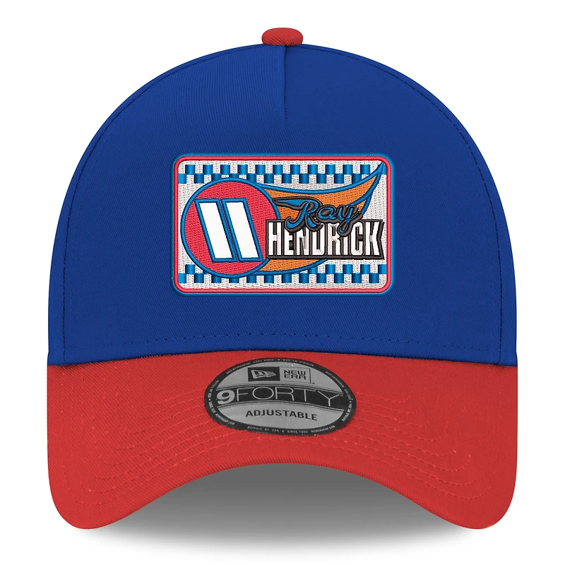 Casquette ajustable New Era Blue Ray Hendrick 2026 NASCAR Hall Of Fame 9FORTY pour homme