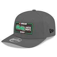 Casquette New Era anthracite pour homme, série NASCAR O'Reilly Auto Parts 9SEVENTY à fermeture extensible