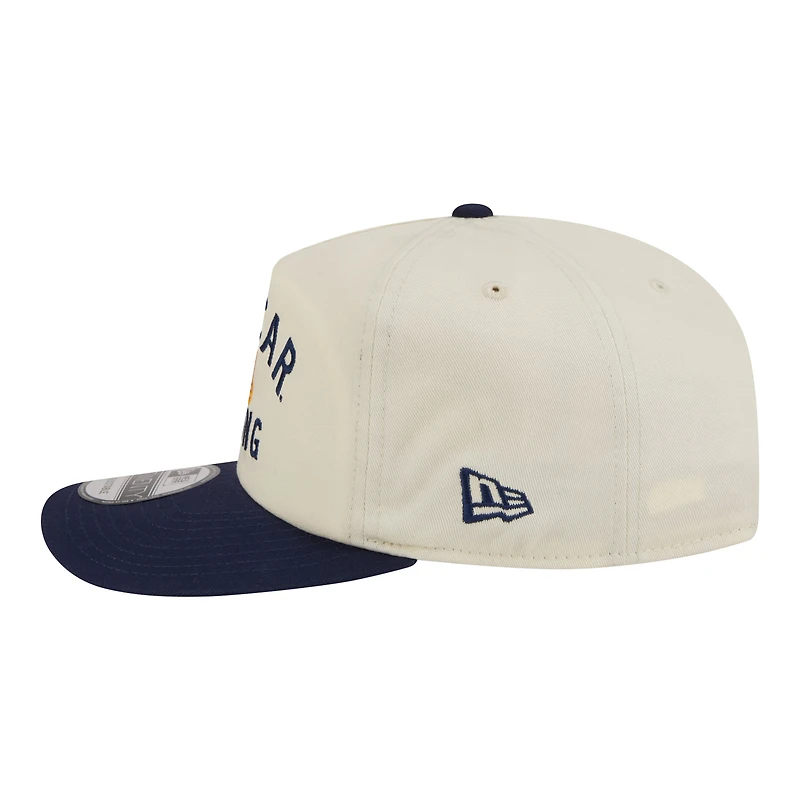 Casquette ajustable New Era 19TWENTY crème/marine à motif drapeau NASCAR pour homme