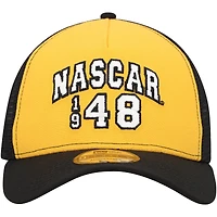 Casquette snapback NASCAR 9FORTY A-Frame Trucker New Era dorée/noire pour homme
