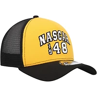Casquette snapback NASCAR 9FORTY A-Frame Trucker New Era dorée/noire pour homme