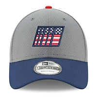 Men's New Era  Gray/Navy NASCAR Salute 9FORTY Adjustable Hat