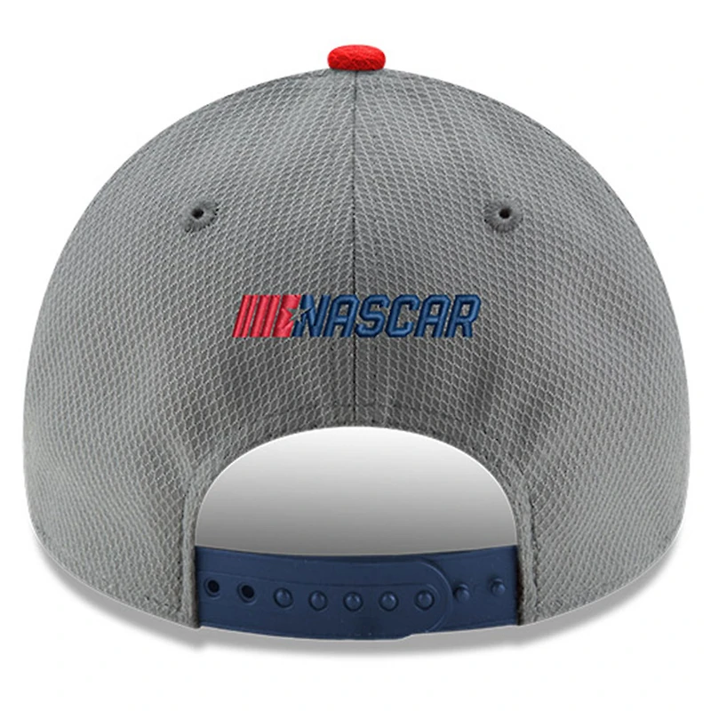 Men's New Era Gray/Navy NASCAR Salute 9FORTY Adjustable Hat