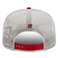 Men's New Era Red/White NASCAR Golfer Snapback Adjustable Hat