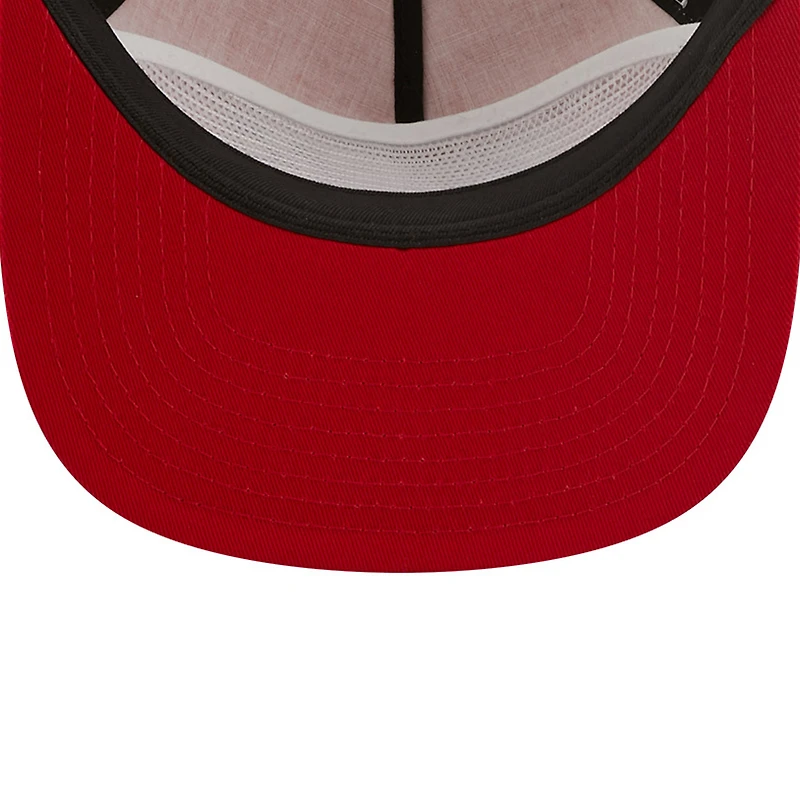 Men's New Era Red/White NASCAR Golfer Snapback Adjustable Hat