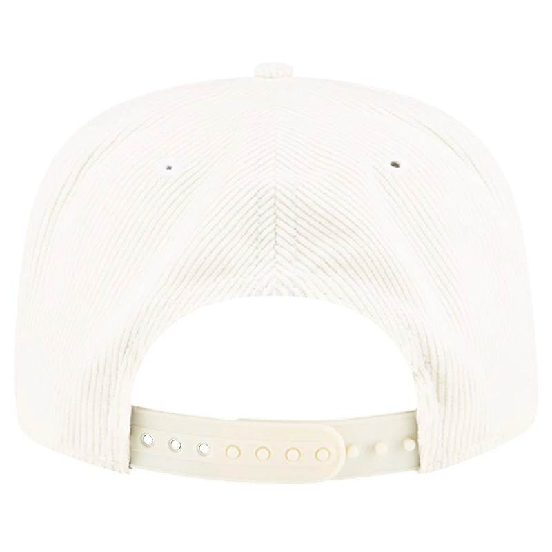 Men's New Era White Daytona International Speedway U.S.A. Retro Cord Golfer Adjustable Hat