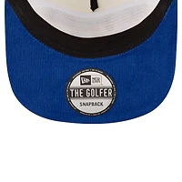 Men's New Era White Daytona International Speedway U.S.A. Retro Cord Golfer Adjustable Hat