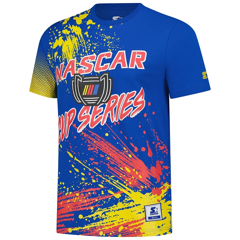 T-shirt bleu Starter NASCAR Cup Series Touchdown Extreme pour homme