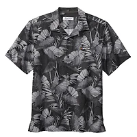 Men's Tommy Bahama Black NASCAR Coast Nuevo Fronds IslandZone Button-Up Shirt
