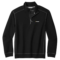 Men's Tommy Bahama  Black NASCAR Merchandise Montego Bay Half-Zip Pullover