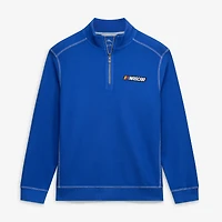 Men's Tommy Bahama  Blue NASCAR Montego Beach Half-Zip Pullover