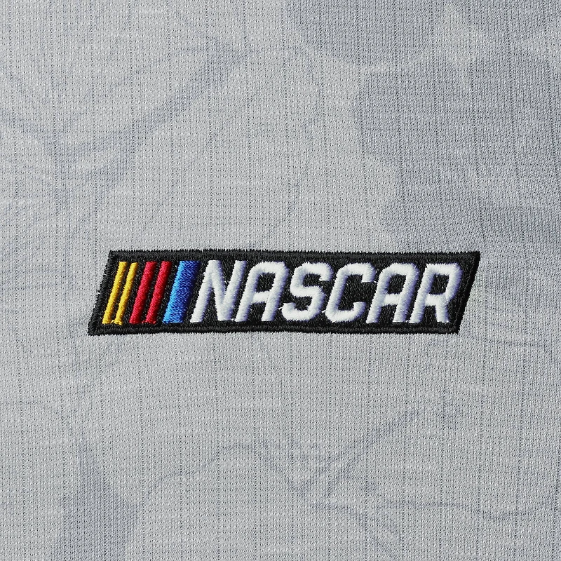 Polo Tommy Bahama gris NASCAR Miramar Blooms pour homme