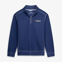 Men's Tommy Bahama  Maroon NASCAR Montego Beach Half-Zip Pullover