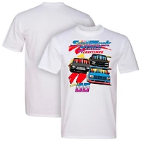 Men's White NASCAR Craftsmen Truck Series Retro Tri-Blend T-Shirt