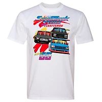 Men's White NASCAR Craftsmen Truck Series Retro Tri-Blend T-Shirt