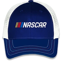 Unisex Checkered Flag Sports Blue NASCAR Trucker Adjustable Hat