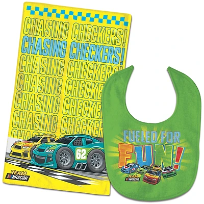 WinCraft NASCAR Bib & Burp Cloth Set