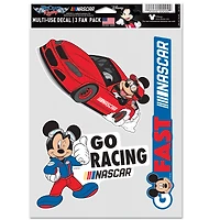 WinCraft NASCAR Merchandise Three-Piece Fan Decal Set