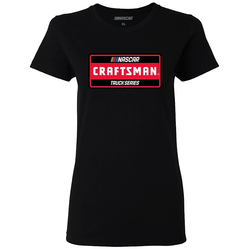 Women's Checkered Flag Sports  Black NASCAR Craftsman Truck Series T-Shirt
