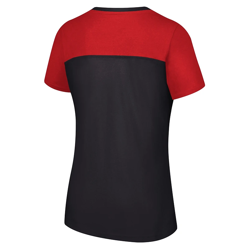 T-shirt à couleurs contrastées G-III 4Her by Carl Banks pour femme, noir NASCAR Merchandise Cheer