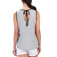 Women's G-III 4Her by Carl Banks Heather Gray NASCAR Fastest Lap Fashion Tank
